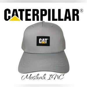 Caterpillar CAT Equipment - Gray - Rubber Patch - Snapback Hat/Cap